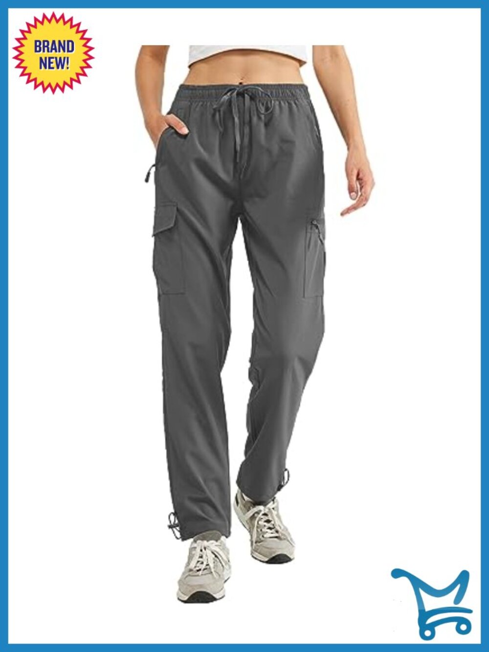 Women's Hiking Cargo Pants Quick-Dry Water-Resistant 6 Pockets